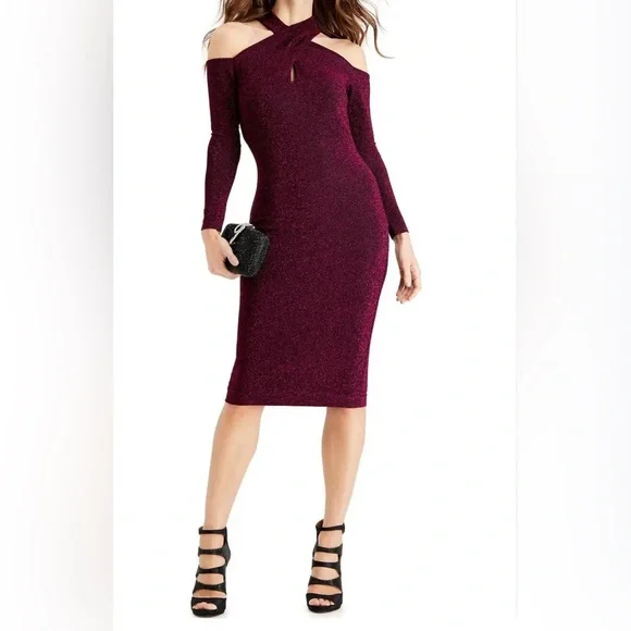 strapless open back dress Royal Blue Halter Bodycon Mini Dress